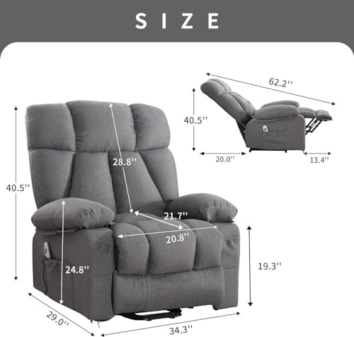 Sillón plegable Menta miniatura 2