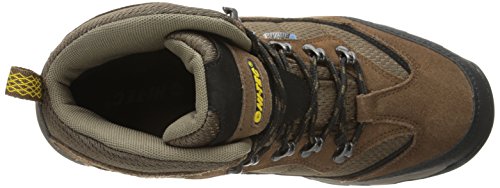 HI-TEC Men's Skamania Mid Waterproof Hiking Boot, Brown/Gold,10.5 M US