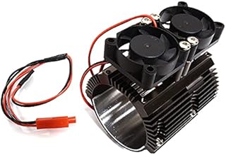 Integy RC Model C30115GUN Motor Heatsink+Twin Cooling Fan for Traxxas Summit & E-Revo (Motor: 41-43mm OD)