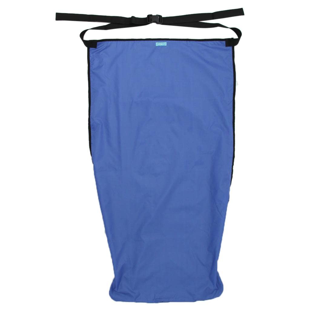 Funda para Silla de Ruedas, Impermeable Y Cortavientos, con Ribete de Forro, Manta, Funda para, Longitud Media, Material, Azul L