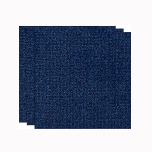 Blissbuilt 6 Piezas Azulejos para moqueta,Moqueta para Suelo Adhesiva,Resistentes al Agua y al Sonido,Alfombra Suave,aptas para Lavadora,Instalación DIY Fácil,para el hogar,Oficina,Comercio,60 * 60cm
