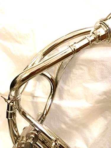 Left Hand Side 22" Sousaphone Brass Made Tuba Silver Finish With Mouth Piece/Carry Bag #TOP3