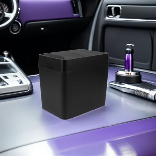 Cubo de basura portátil para coche con plástico ABS resistente a rayaduras 5