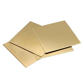 Brass Sheet DIY Metal Plate 0.5/0.8/1/1.2/1.5/2/2.5/3/4/5mm Thick Various Sizes 50x100x2.5mm,1pcs