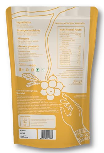 Image of Flyberry Gourmet Macadamia Nuts 250g | Imported From Australia| Boosts Immunity and Improves Stamina | Rich in Vitamins, Minerals, Fiber, Antioxidants and Healthy fats (Pack of 2)