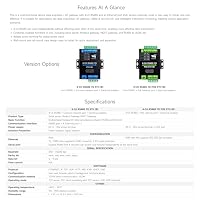 Waveshare 4-Ch RS485 to RJ45 Ethernet Serial Server, 4 Channels RS485 Independent Operation, Rail-Mount Industrial Isolated Serial Module, Modbus Gateway, PoE Ethernet Port – Ansicht 4