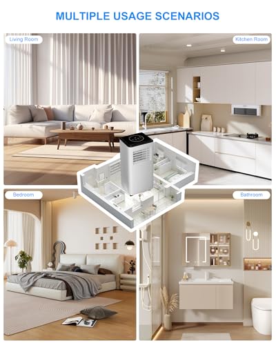 Image of 10,000 BTU Portable Air Conditioners for Rooms Up To 450 Sq.Ft. Portable AC, Dehumidifier, 24H Timer, Sleep Mode & Water level indication, Remote Control & Window Kit