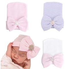 3 Pack Drill Hat: White Pink & Pink & Blue