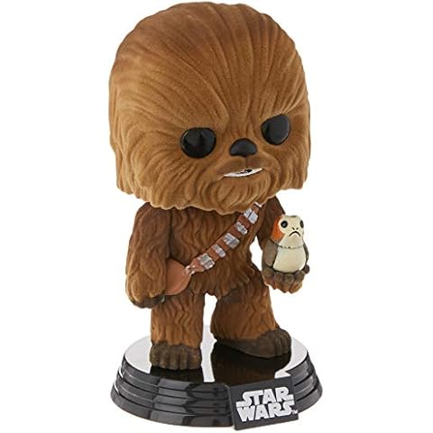 Chewbacca with Porg Flocked Pop! Vinyl Figure Cover