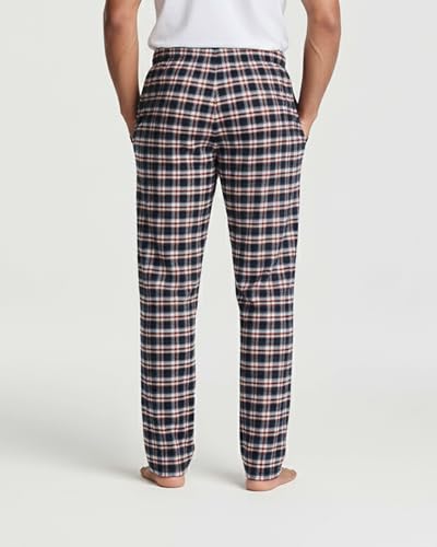 Image of Real Essentials 3 Pack: Men's Soft Cotton Flannel Pajama Pants PJ Lounge Bottoms Elastic Waist Pockets (Big and Tall)