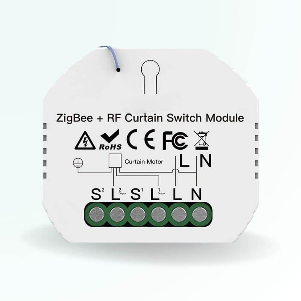 ZenGO Module connecté pour volet Roulant Filaire 230V, ZigBee, Compatible Alexa, Google Home, SmartLife et Tuya