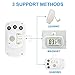 Waterproof Refrigerator Fridge Thermometer, Digital Freezer Room Thermometer, Max/Min Record Function Large LCD Screen and Magnetic Back for Kitchen, Home, Restaurants (2 Pack)