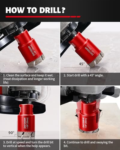 DAYDOOR 15-Piece Diamond Hole Saw Kit