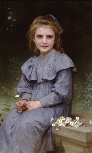 Affiches et gravures Pâquerettes Bouguereau toile premium décoration salon