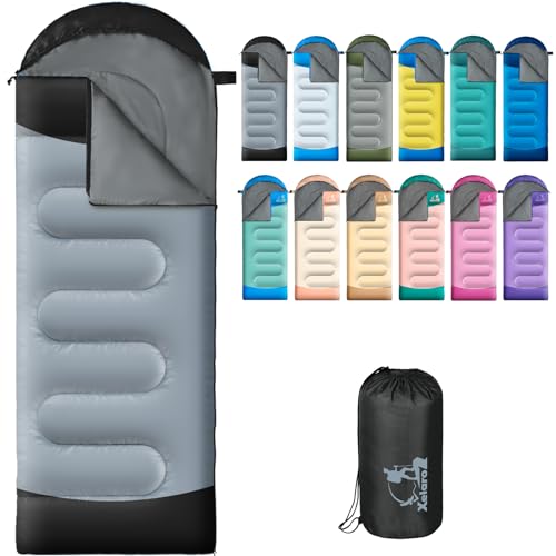 Xelaro Sleeping Bags for Adults Kids,3 Season Cold&Warm Weather Waterproof