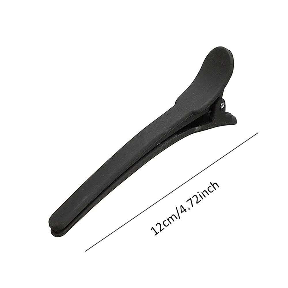ayushicreationa Plastic Hair Styling Section Clips for Hair Partition, Cutting for Parlor, Saloon and Home Use for Women and Girls (12 Pcs, Black) 4