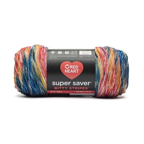 Red Heart Super Saver Bitty Stripes Yarn