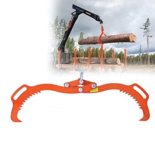 木材爪フック クロウフック ティンバージャック ログリフター ログリフティングトング 高耐久 グラップル 木材爪 木材スキッドトング ロギンググラバー 重機用 丸太トング ログ リフティング吊り けん引 集材 林業道具 木材 スキッド ログリフティング (