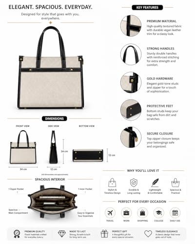 Image of Women office Tote bag | Spacious Tote