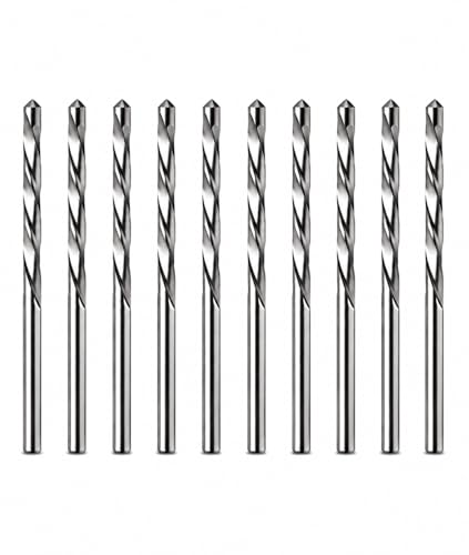 Drywall Cut Out Bit 5/32 Inch Guidepoint Rotary Router Tool Bit HSS Cutout Saw Bit Cut Bits for Gypsum Board-10Pcs