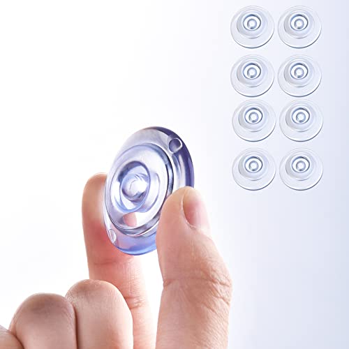nediea Türstopper Wand Transparent, Türklinkenpuffer Selbstklebend, Möbel Stoßschutz, Anti-Kollisions Stoßschutz Wandschutz Türpuffer, kompatibel mit Türen, Möbeln, Schränken, Krippen usw.(8 Stück) Cover