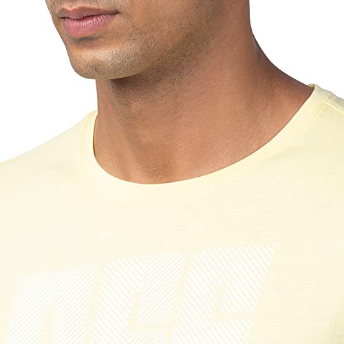 Image of Spykar Round Neck Half Sleeves Cotton Blend Slim Fit T-Shirt for Men
