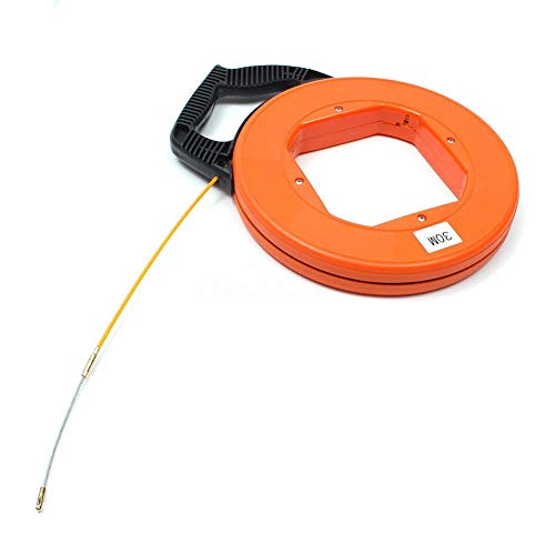 Preisvergleich Produktbild aipipl Tragbarer Kabelabzieher, Fischband, 30-Meter-Glasfaser-Fischband-Rollenab... Rohrleitungsrohr Rodder Pulling Wire Cable Fishing Tool