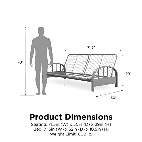 Kymyan Metal Futon Frame (Color : Silver) #TOP1