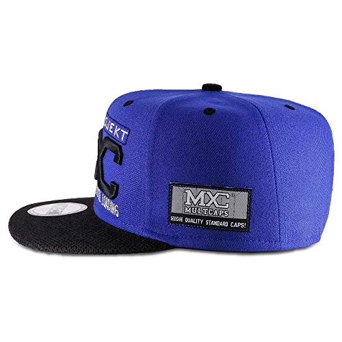 Boné MXC BRASIL Aba Reta Snapback Ajustável Radical Tamanho:Único;Cor:Azul