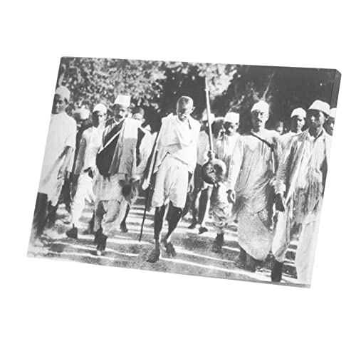 Tableau Décoratif Gandhi Toile Imprimée Idée Cadeau Idéale Passionné d'Histoire