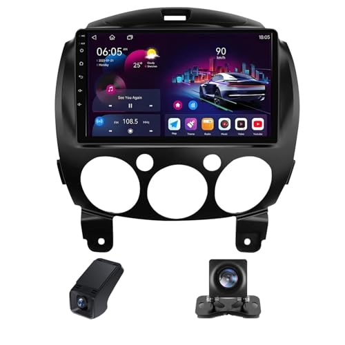 Écran tactile Android Auto pour Mazda 2 DE avec traitement audio DSP