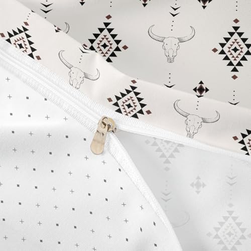 Linge de lit en lin aztèque de qualité supérieure style bohème ouest américain