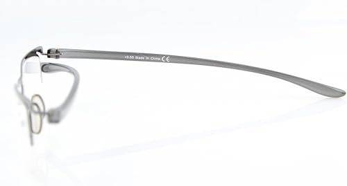 Miniatura 10 de Eyekepper pack de 3 lentes de lectura de media montura livianos de sien plástica. Hombre-Mujer, Plateado, 3