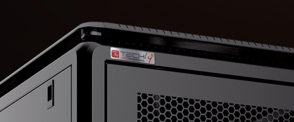 Techly Professional 364668 Armadio Server Rack 19" 600x1000 32 unità Nero Serie Evolution Nero