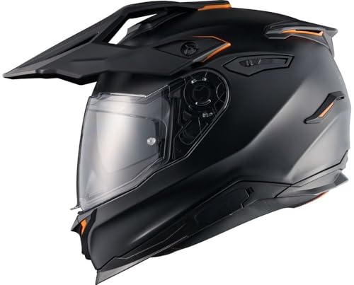 Nexx Y.TRAVL Plain Dual Sport Motorradhelm, Schwarz, MD
