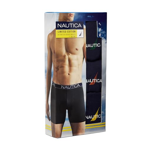 Nautica Men's 3-Pack Cotton Stretch Limited Edition Boxer Briefs2