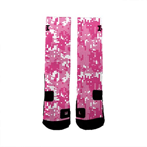 Brand Athletic Socks Breast Cancer Digital Camo
