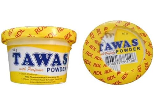 RDL Tawas Powder (Alum Powder) 50grams (Yellow with Perfume)