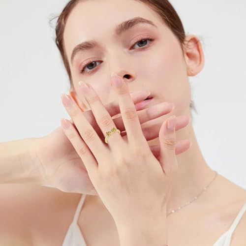 Haul Store Clearance Outlet 925 Sterling Silver Rings For Women lightning+deals Of Today Wedding Gifts 2025 Trendy Engraved Plumeria Flower Dainty Wedding Promise Ring Gift For Her2