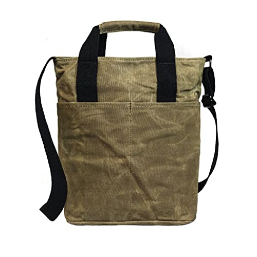 readywares waxed canvas crossbody bagbook totemessengercanvas travel bag