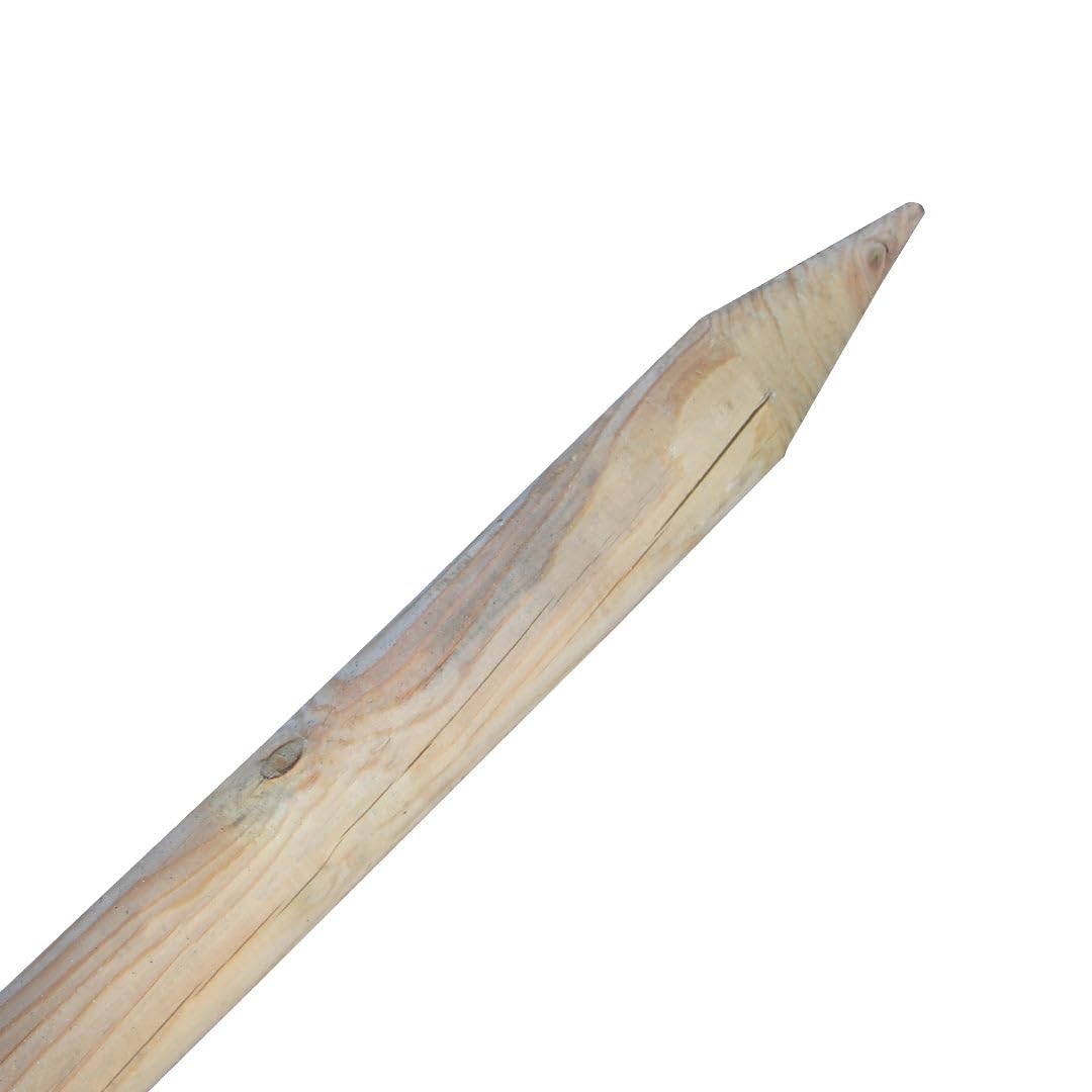 CATRAL Poste De Madera para Valla De Estacas | Poste Natural para Jardín Y Ayuda para Enrejados | Poste De Madera Versátil | Diam. 12 X 250 Cm