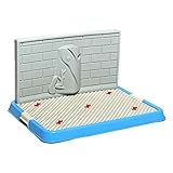 YYQQ Hundetoilette Für Große Hunde,hundetoilette Für Kleine Hunde,Outdoor, Indoor Dog Loo, Den Heimgebrauch, Hundetoilette Balkon,für Männliche Dog Pee Training Pad (Color : Blau, Size : S)