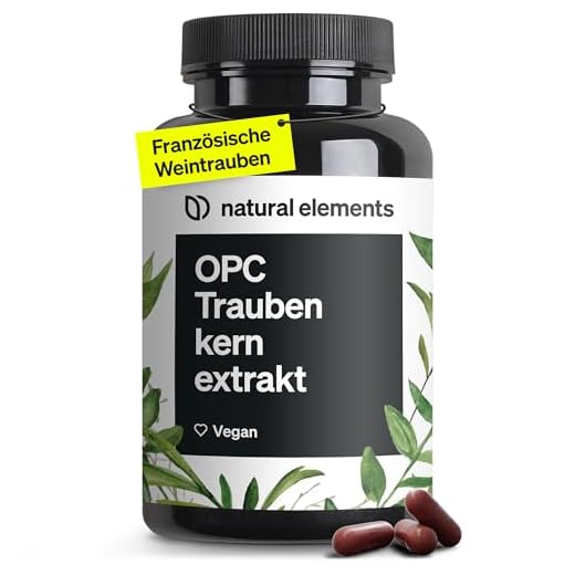 OPC Traubenkernextrakt - 240 Kapseln für 8 Monate - Laborgeprüftes OPC aus europäischen Weintrauben