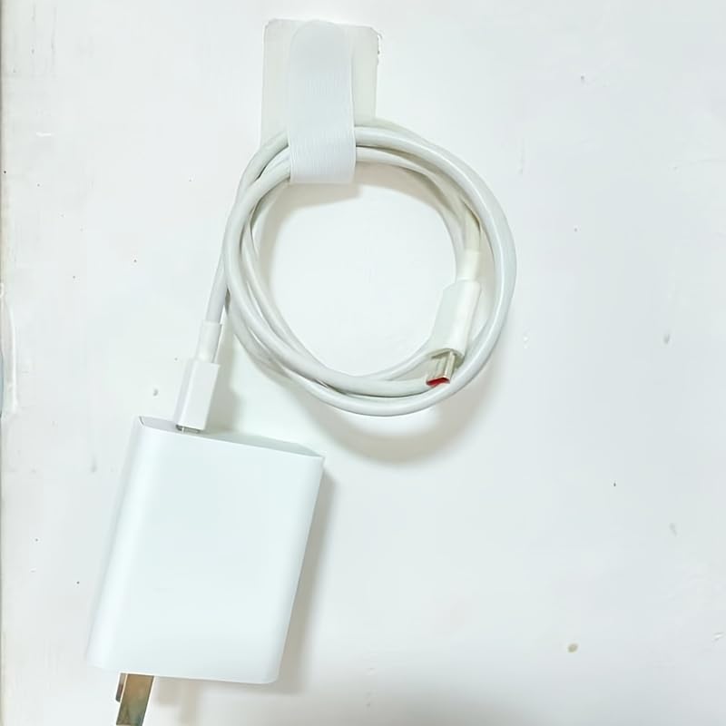 10 piezas de bridas adhesivas para cables, fuertes sin necesidad de pegamento, organizadores de cables de nylon para escritorio y oficina en casa miniatura 2