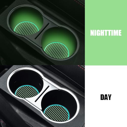 Portavasos para carro juego 2 piezas ABS negro 7.2 cm miniatura 5
