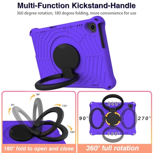 Coque Huawei MediaPad T5 10.1 incassable violette pour sécuriser la tablette enfant