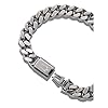 Bulova-Mens-Classic-Stainless-Steel-Chain-Link-Bracelet-with-Brushed-Signature-Clasp-Model-J96B016M-Silver-Tone Bulova Jewelry Men's Classic Stainless Steel Chain Link Bracelet with Clasp Closure