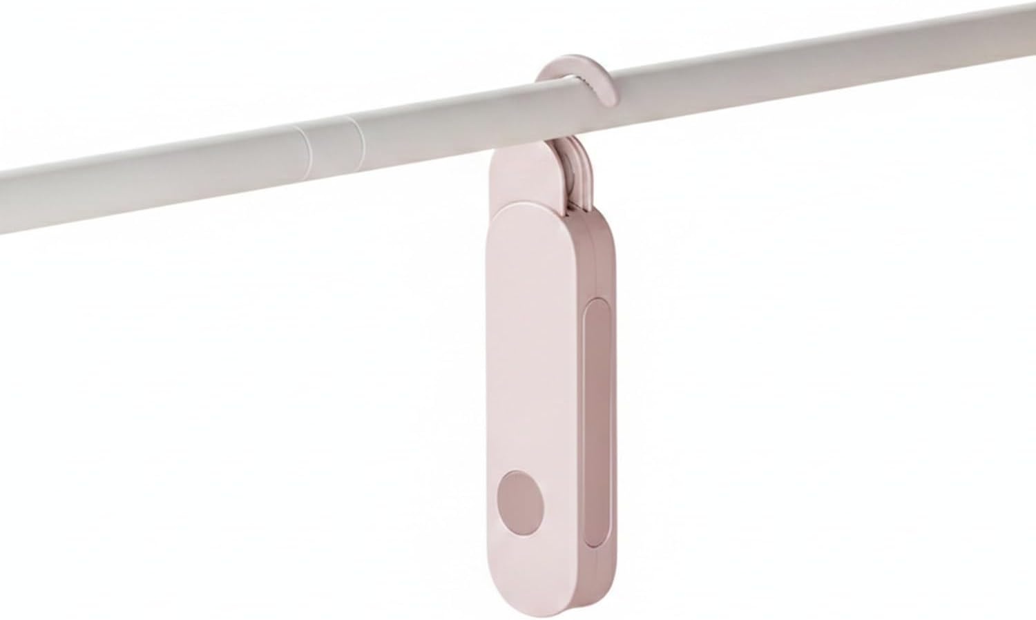 Portable Foldable Clothes Hanger with 7 Hooks, Compact Travel Laundry Drying Rack for Socks and Underwear, Space Saving PP Plastic Organizer