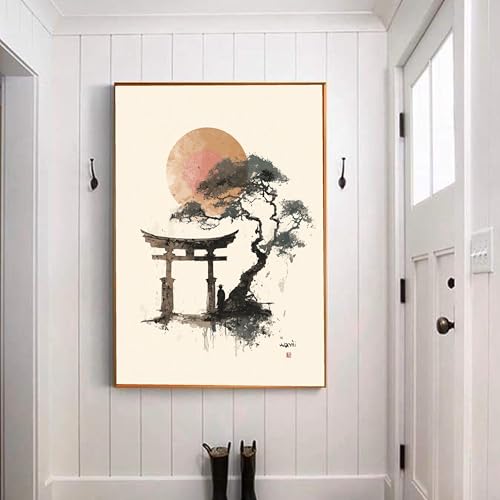Tableau zen porte Torii japonais pour un sentiment de sérénité
