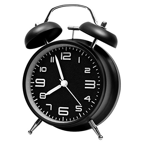 Reloj despertador con sonido alto y pantalla grande para dormitorio de estudiantes